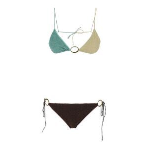 Oséree Women 'Lumiere' Multicolor Bikini With Tie Closure In Tech Fabric Woman
